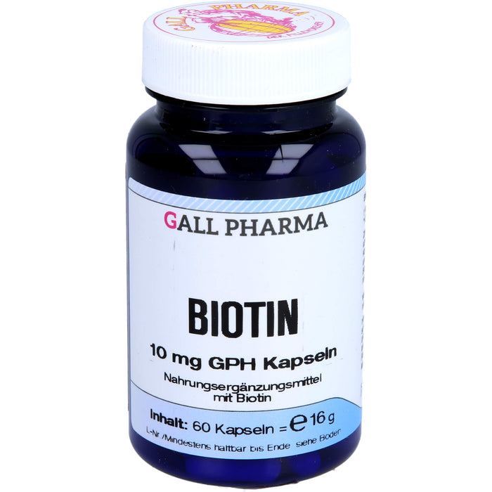 GALL PHARMA Biotin 10 mg GPH Kapseln, 60 pcs. Capsules