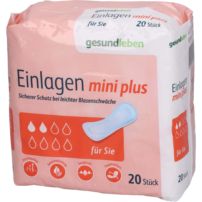 gesund leben Einlagen mini plus, 20 St