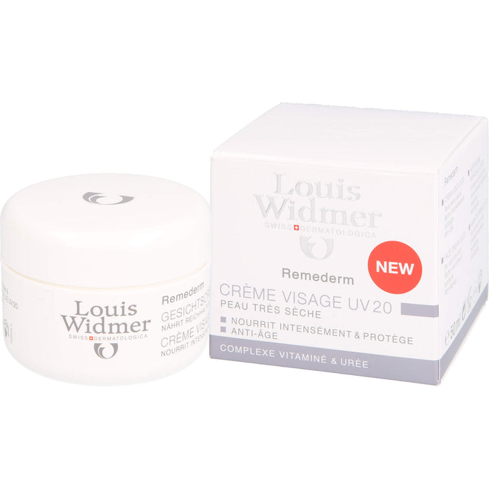 Louis Widmer Remederm Gesichtscreme UV 20, 50 ml Crème