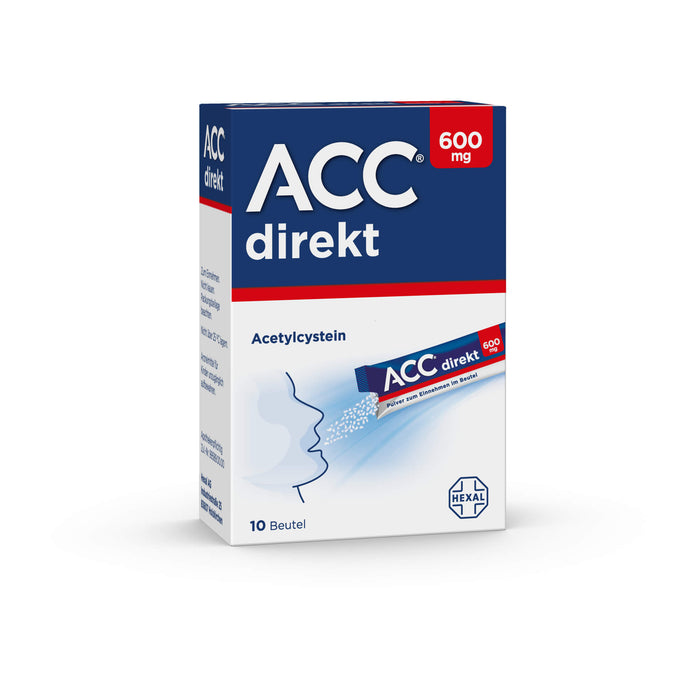 ACC direkt 600 mg Pulver, 10 pc Sachets