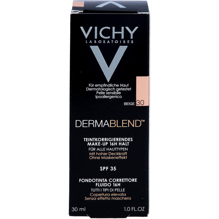 VICHY Dermablend korrigierendes Fluid Make-Up 30 Beige, 30 ml Cream