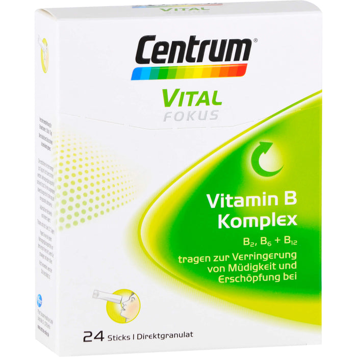 Centrum Vital Fokus Vitamin B Komplex Direktgranulat Sticks, 24 St. Beutel