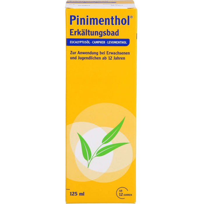 Pinimenthol Erkältungsbad mit Eucalyptusöl ab 12 Jahren, 125 ml Solution