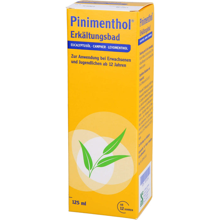 Pinimenthol Erkältungsbad mit Eucalyptusöl ab 12 Jahren, 125 ml Solution