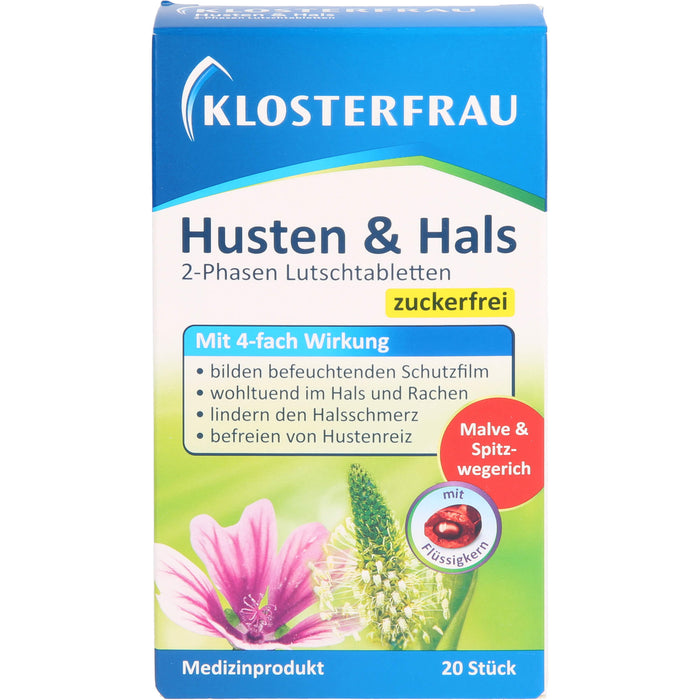 Klosterfrau Husten & Hals, 20 pc Tablettes