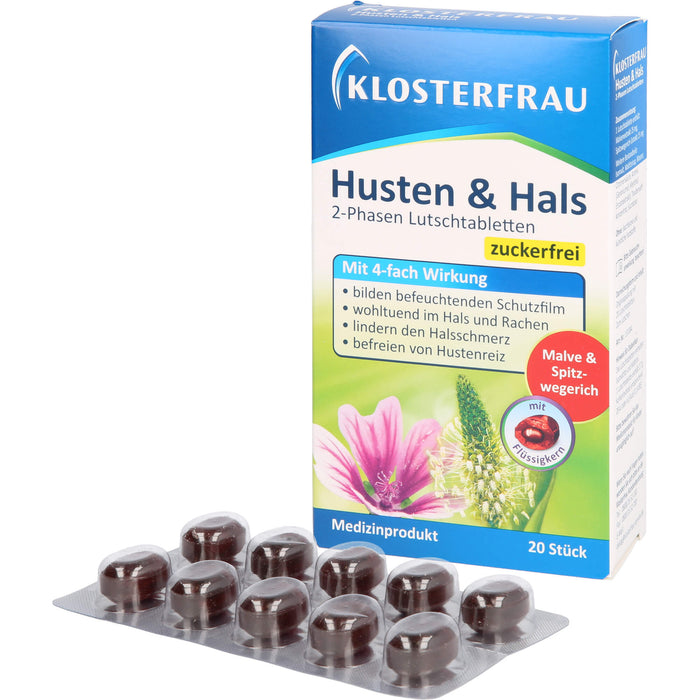 Klosterfrau Husten & Hals, 20 St. Tabletten