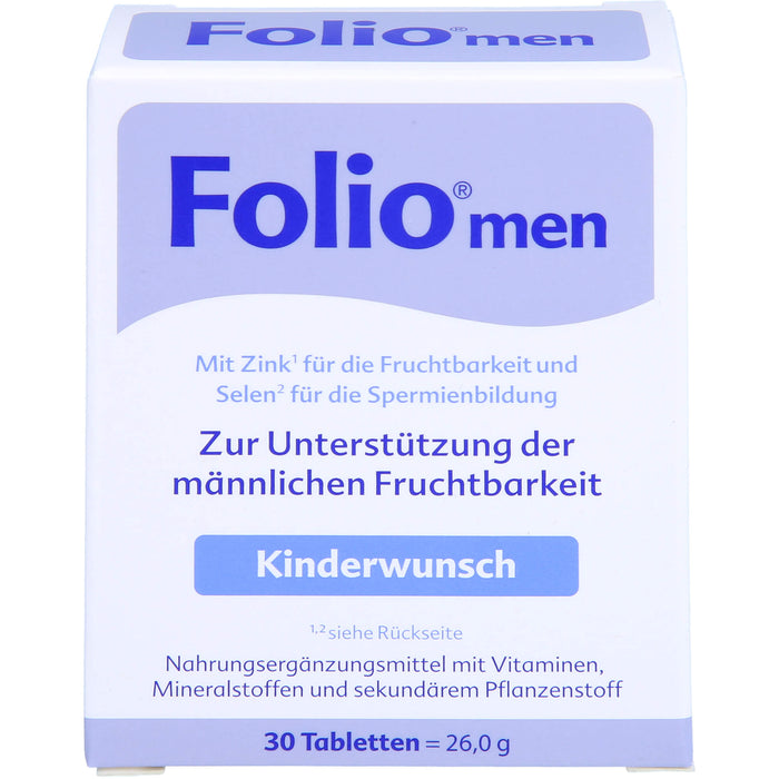 Folio men Kinderwunsch Tabletten, 30 St. Tabletten