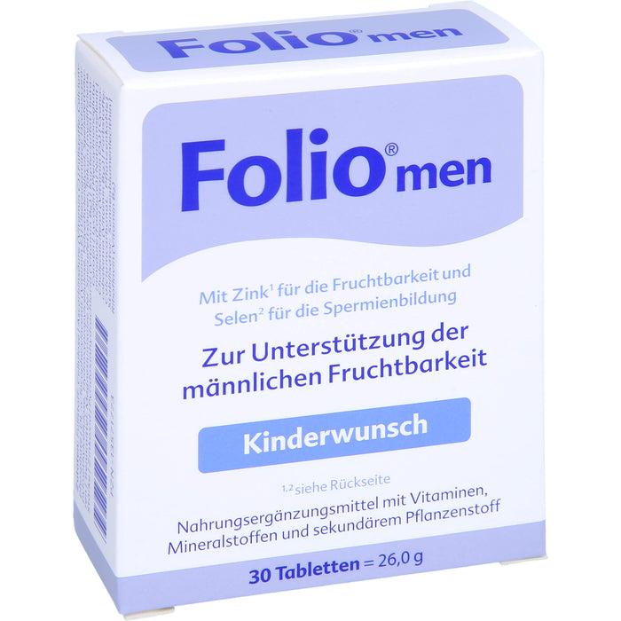 Folio men Kinderwunsch Tabletten, 30 St. Tabletten