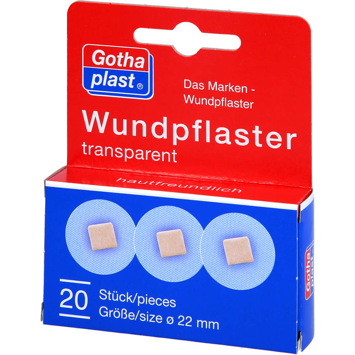 Gothaplast Wundpflaster 22 mm transparent, 20 St. Pflaster