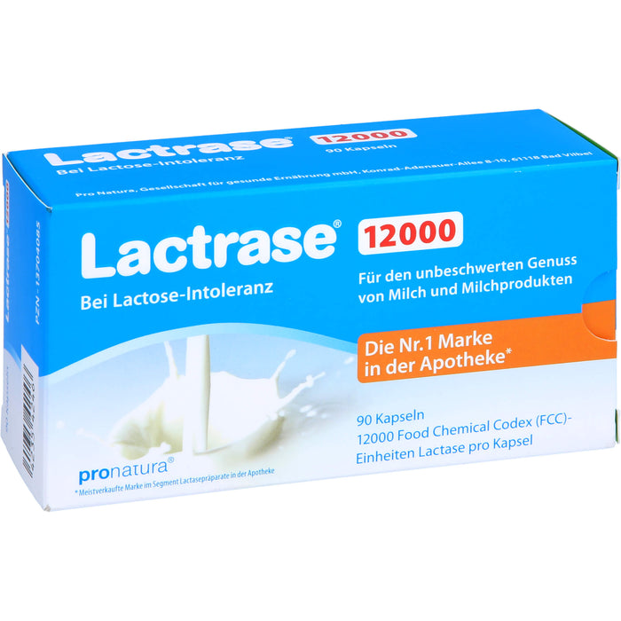 Lactrase 12000 bei Lactose-Intoleranz Kapseln, 90 pc Capsules