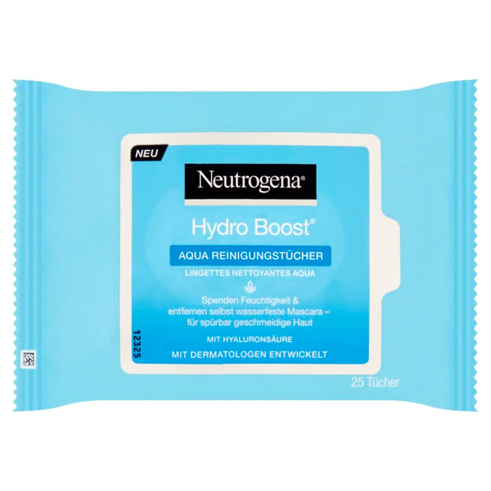 Neutrogena Hydro Boost Aqua Reinigungstücher, 25 St. Tücher