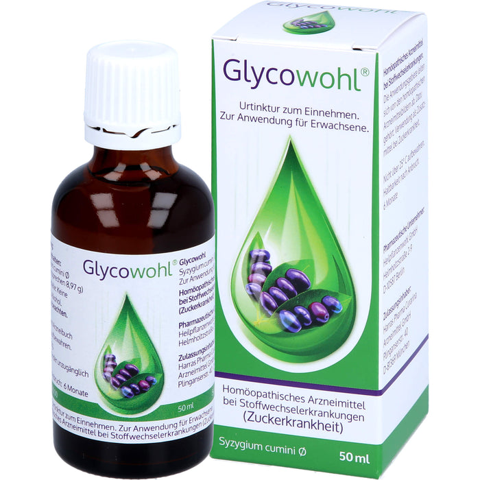 Glycowohl Urtinktur zum Einnehmen bei Stoffwechselerkrankungen, 50 ml Lösung