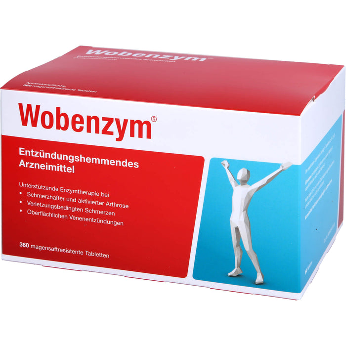 Wobenzym, magensaftresistente Tablette, 360 St. Tabletten