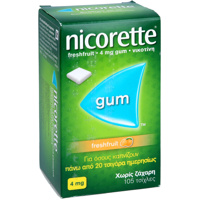 nicorette Kaugummi freshfruit 4 mg Reimport Kohlpharma, 105 pcs. Chewing gum