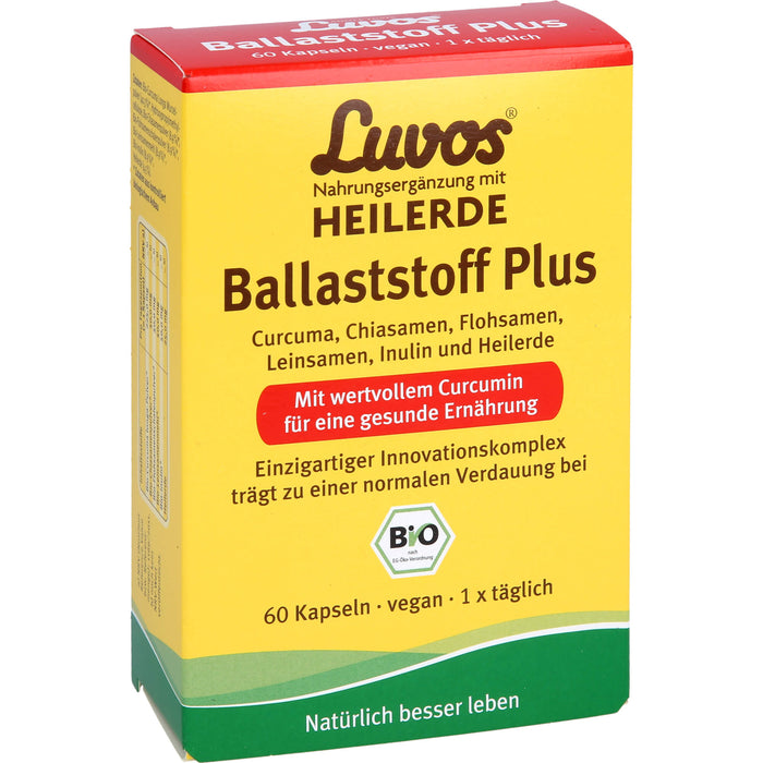 Luvos Heilerde BIO Ballaststoff Plus Kapseln, 60 pcs. Capsules