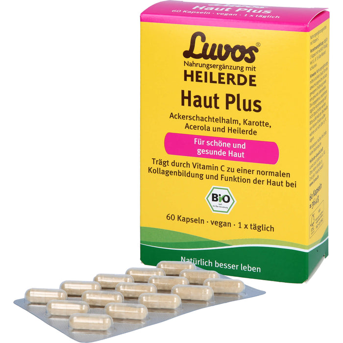 Luvos Heilerde BIO Haut Plus Kapseln für schöne und gesunde Haut, 60 pcs. Capsules