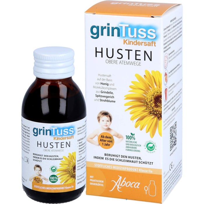 grinTuss Kindersaft beruhigt den Husten, 128 g Lösung