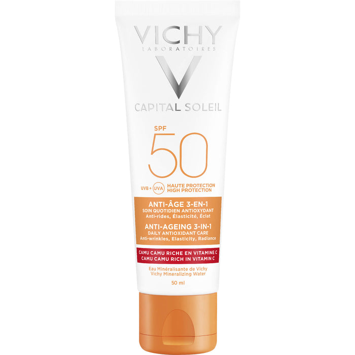 VICHY Idéal Soleil Capital LSF 50 3-in-1 Sonnenpflege, 50 ml Crème