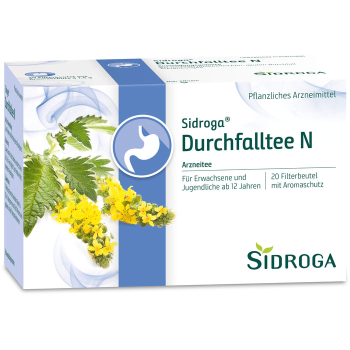 Sidroga Durchfalltee N, 20 pc Sac filtrant