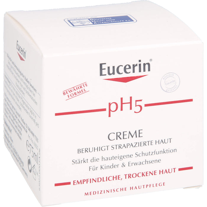 Eucerin pH5 Creme beruhigt strapazierte Haut, 75 ml Crème