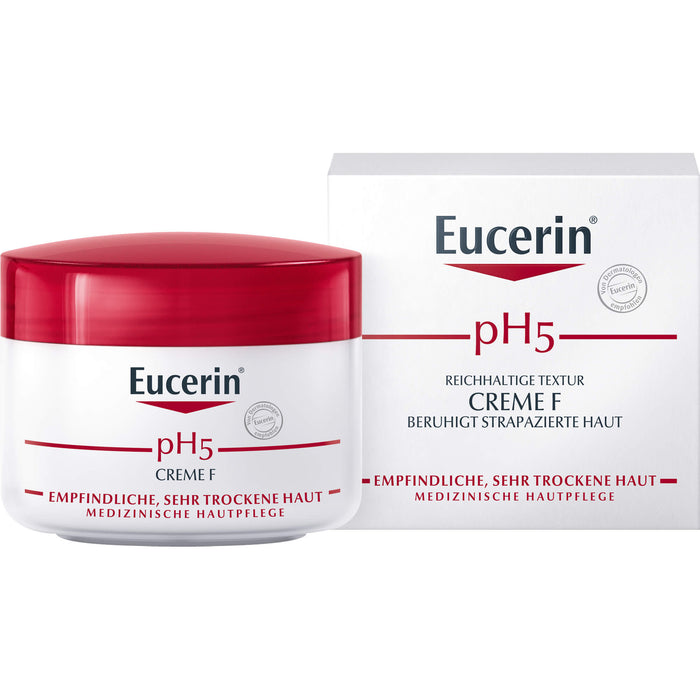 Eucerin pH5 Creme F Empfindliche Haut, 75 ml Cream