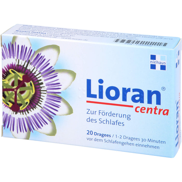 Lioran Centra Dragees zur Förderung des Schlafes, 20 pcs. Tablets