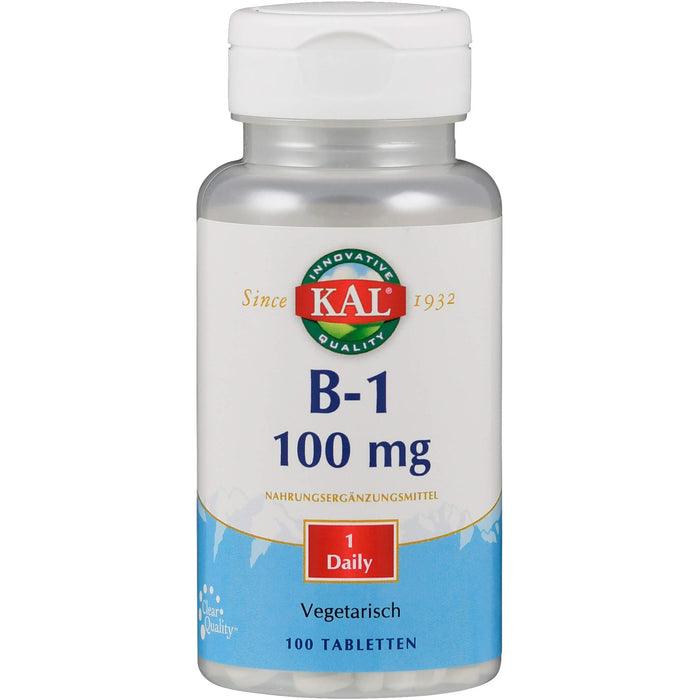 Vitamin B1 Thiamin 100 mg KAL, 100 St. Tabletten