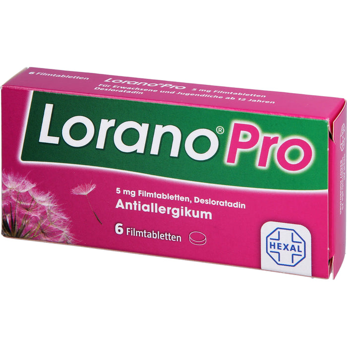 Lorano Pro Filmtabletten Antiallergikum, 6 pcs. Tablets