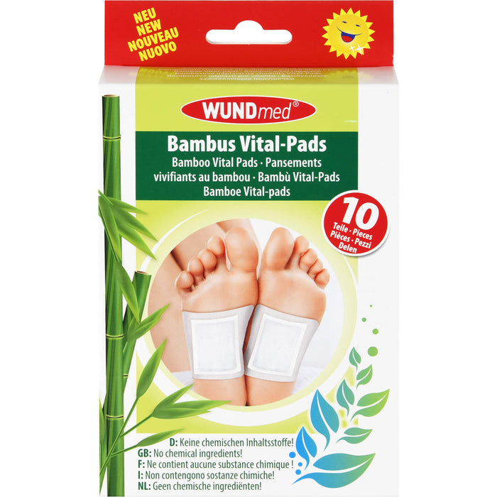 Bambuspflaster Vital-Pads Entgiftung+Vitalisierung, 10 St. Pflaster