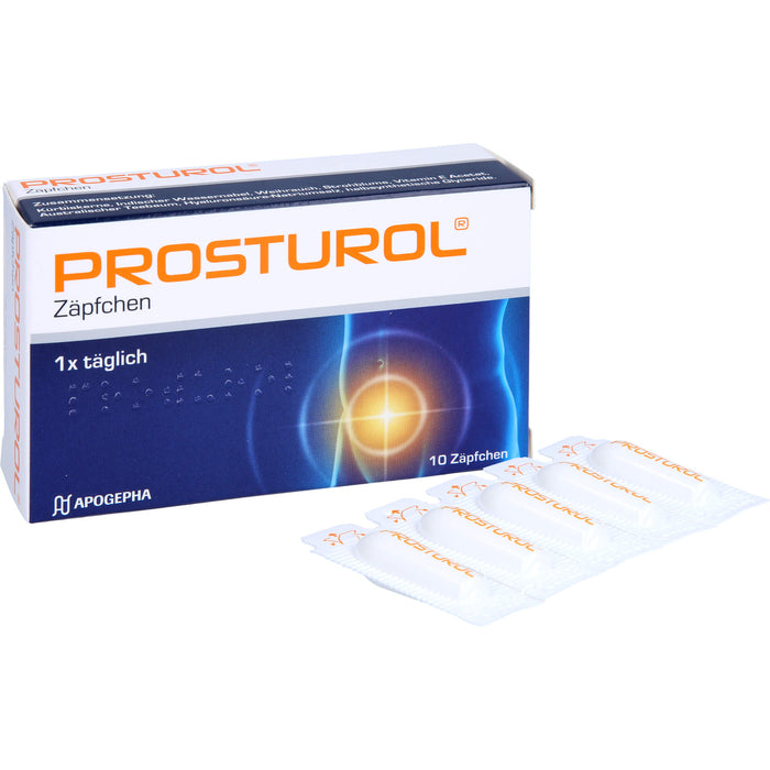 PROSTUROL Zäpfchen bei Prostatitis und gutartiger Prostatavergrößerung, 10 pcs. Suppositories