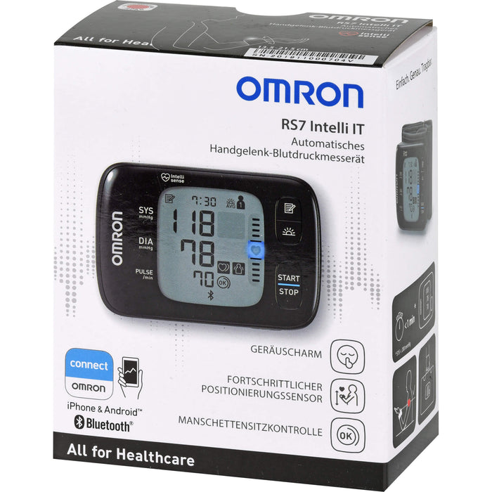 OMRON RS7 Intelli IT Handgelenk-Blutdruckmessgerät HEM-6232T-D, 1 St. Blutdruckmessgerät