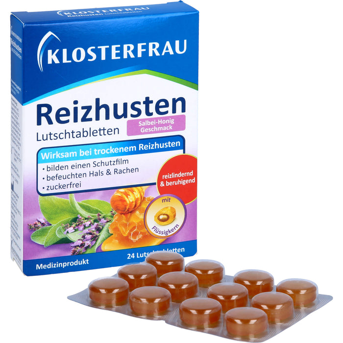 KLOSTERFRAU Reizhusten Lutschtabletten Salbei-Honig, 24 St. Tabletten