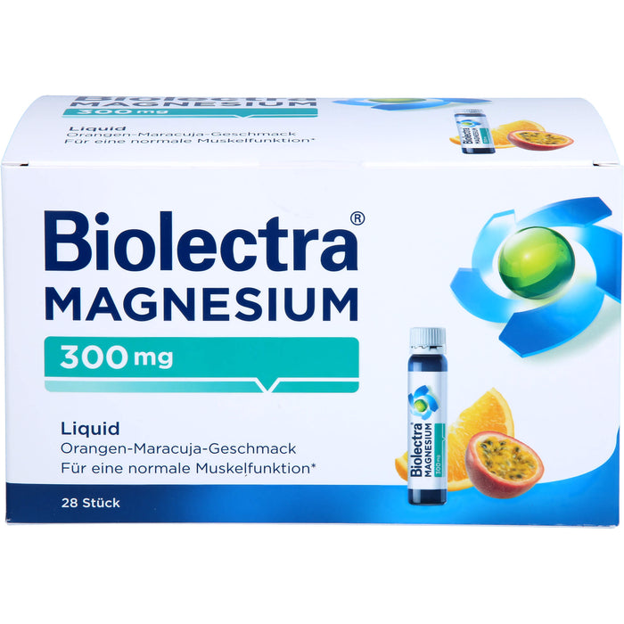 Biolectra Magnesium 300 mg aktiv liquid Ampullen, 28 pc Ampoules