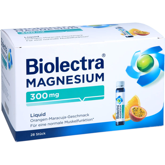 Biolectra Magnesium 300 mg aktiv liquid Ampullen, 28 pc Ampoules