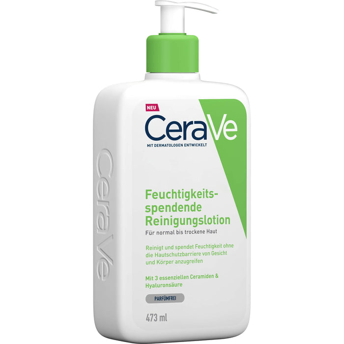 CeraVe feuchtigkeitsspendende Reinigungslotion parfümfrei, 473 ml Lotion