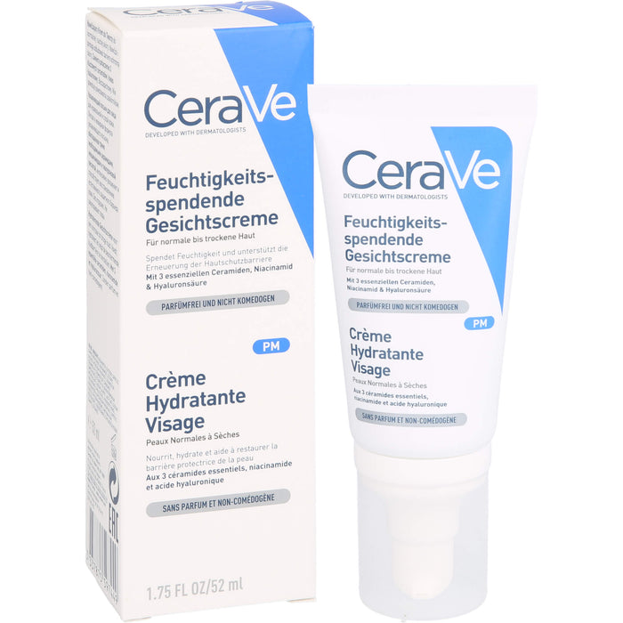 CeraVe feuchtigkeitsspendende Gesichtscreme, 52 ml Creme