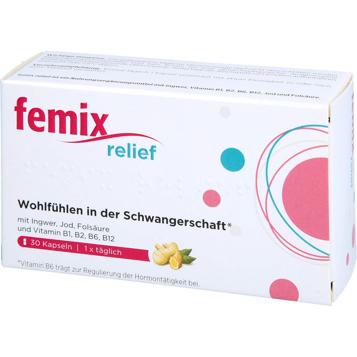 Femix Relief Kapseln zum Wohlfühlen in der Schwangerschaft, 30 pcs. Capsules