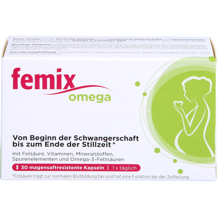 Femix Omega Kapseln Schwangerschaft & Stillzeit, 30 pcs. Capsules