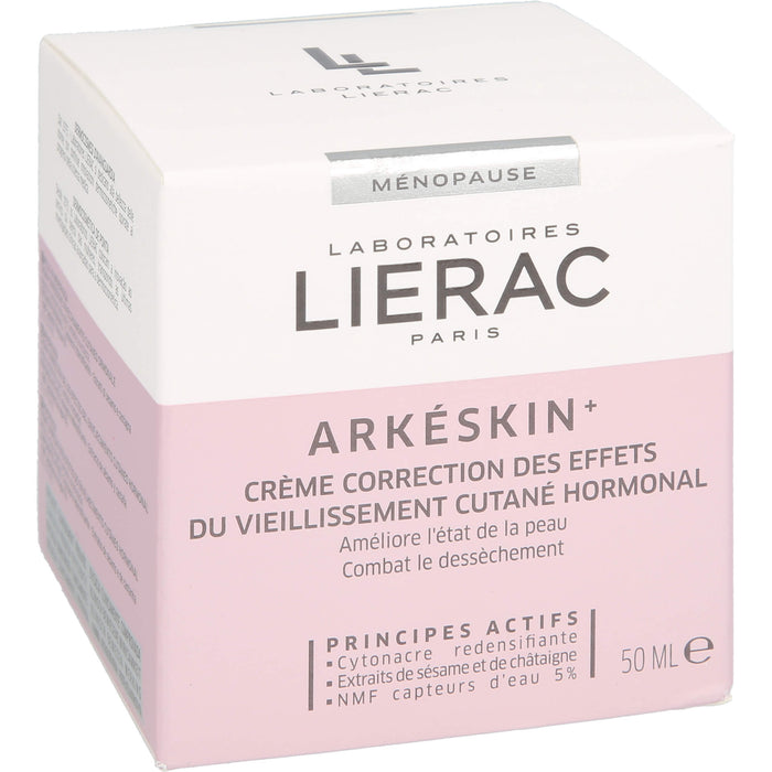 LIERAC Arkeskin Creme N + Lierac schwarze Kosmetiktasche gratis, 50 ml Cream