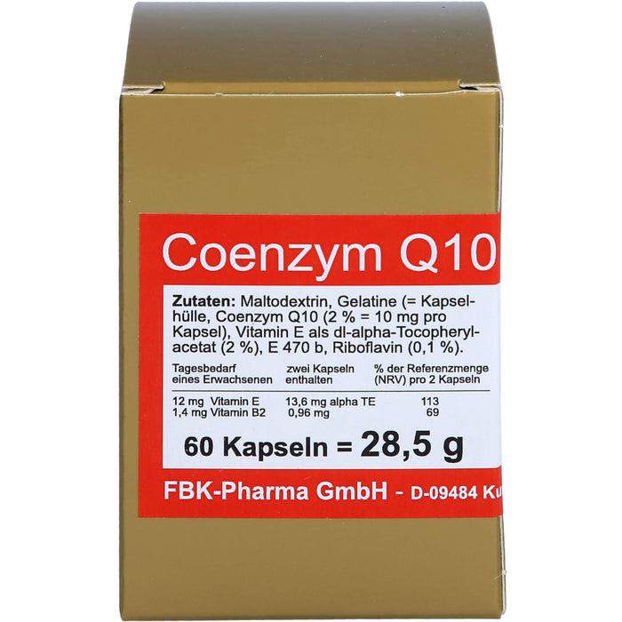 Coenzym Q10 10 Mg Kapseln, 60 St KAP