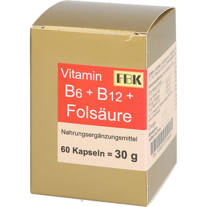 Vitamin B6+B12+Folsäure Kapseln, 60 St KAP