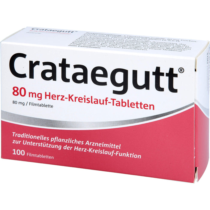 Crataegutt 80 mg Herz-Kreislauf-Tabletten, 100 pcs. Tablets