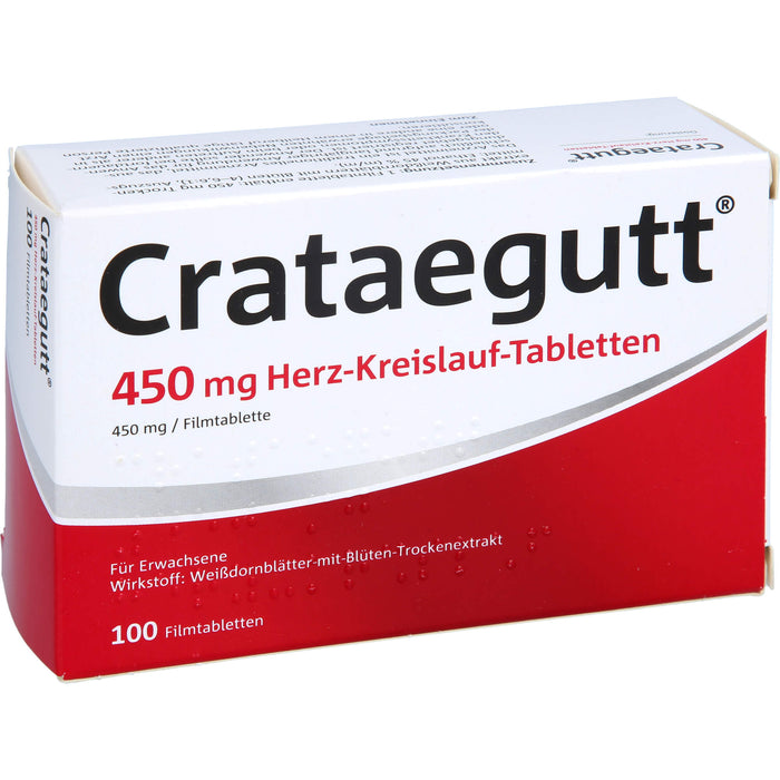 Crataegutt 450 mg Herz-Kreislauf-Tabletten, 100 St. Tabletten