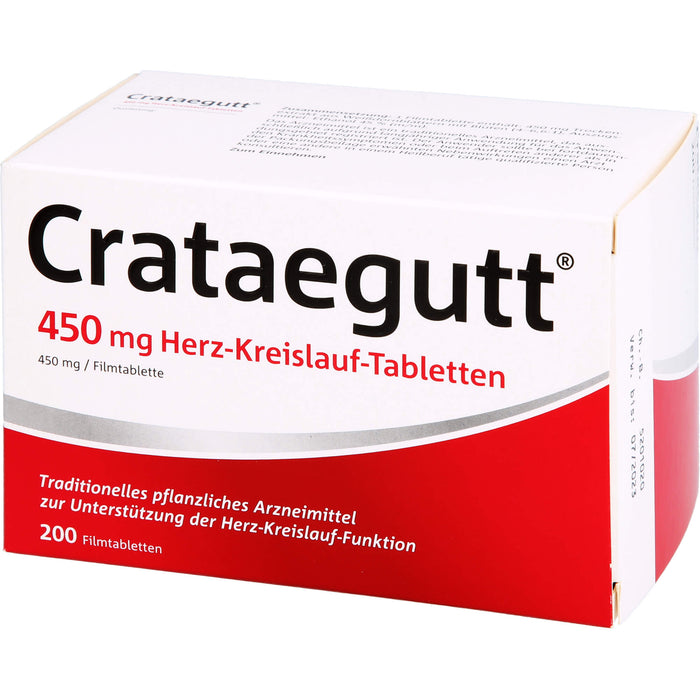 Crataegutt 450 mg Herz-Kreislauf-Tabletten, 200 pc Tablettes