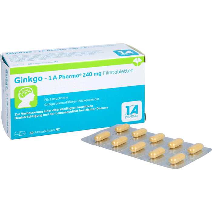 Ginkgo - 1 A Pharma 240 mg Filmtabletten, 60 St FTA