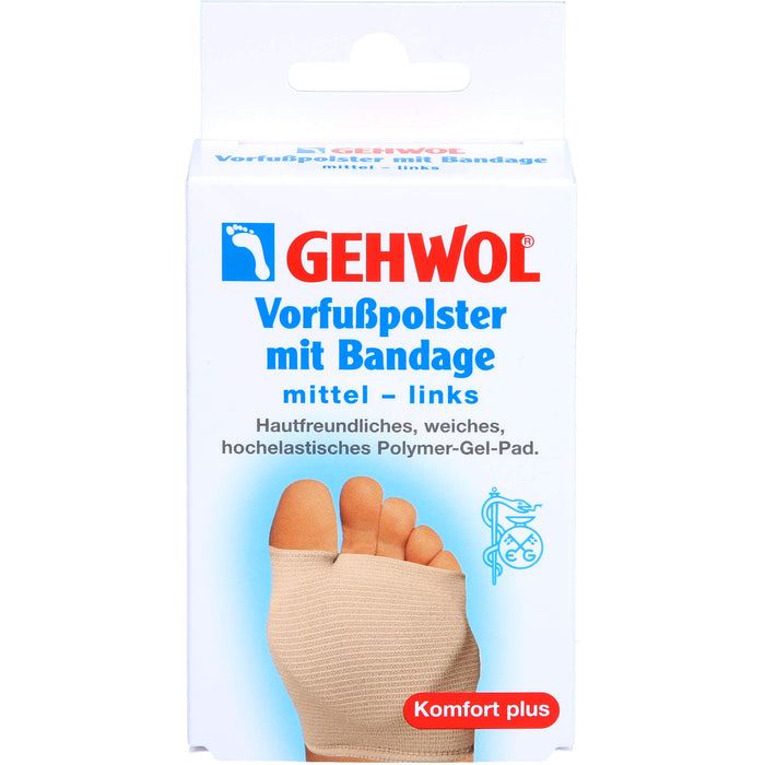 GEHWOL Vorfußpolster mit Bandage links mittel, 1 St