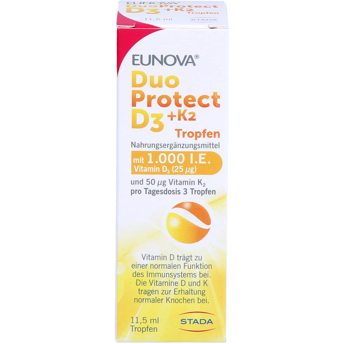 EUNOVA DuoProtect D3 + K2 Tropfen, 11.5 ml Lösung