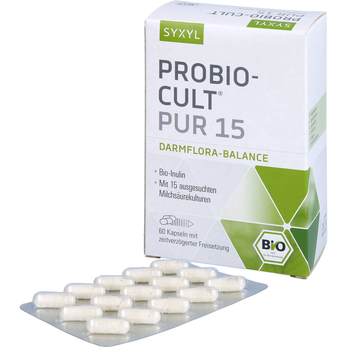 SYXYL Probio-Cult pur 15 Darmflora-Balance Kapseln, 60 St. Kapseln