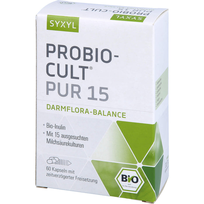 SYXYL Probio-Cult pur 15 Darmflora-Balance Kapseln, 60 pcs. Capsules