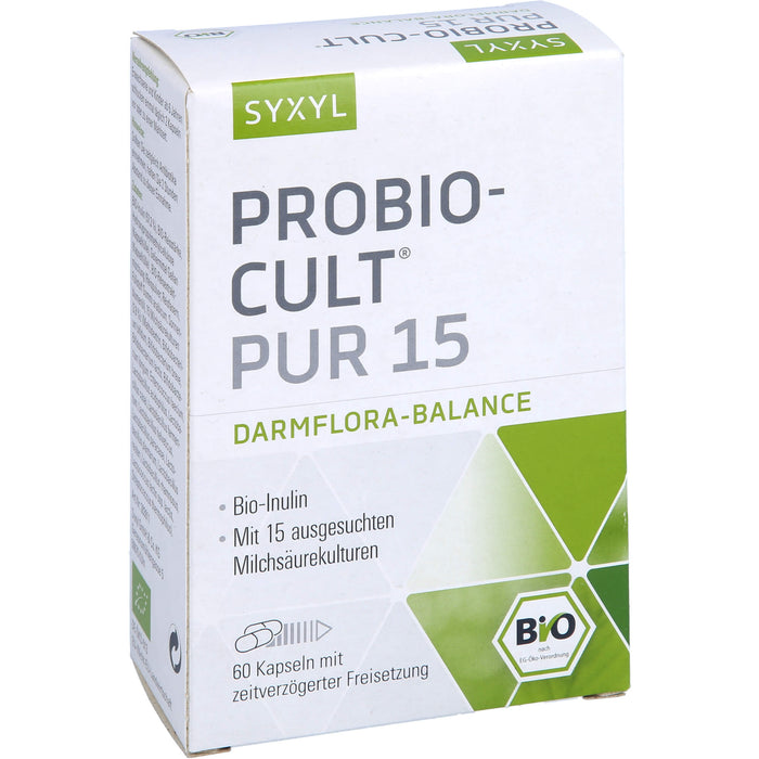 SYXYL Probio-Cult pur 15 Darmflora-Balance Kapseln, 60 pcs. Capsules